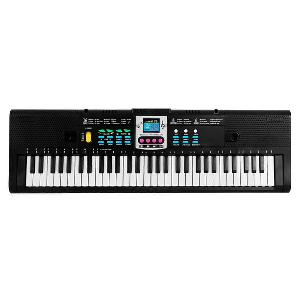 61 Keys Digital Music Electronic Keyboard Kids Multifunctional Electric Piano for Piano Student with Microphone Function Musical Instrument
