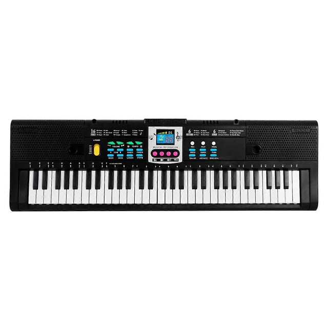 61 Keys Digital Music Electronic Keyboard Kids Multifunctional Electric Piano for Piano Student with Microphone Function Musical Instrument