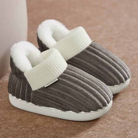 

Dyfzdhu Kids Home Slippers Girls Boys Slippers Cotton Comfy House Slippers Bedroom Home Slippers Winter Warm Indoor Shoes