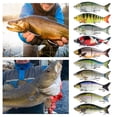 thumbnail image 3 of 7 Inch 3oz Jointed Fishing Lure Slow Sinking Plastic Artificial, 3 of 8