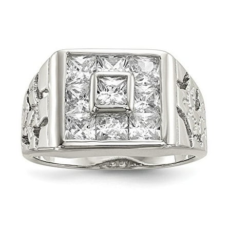 925 Sterling Silver CZ Ring, Size 11 MSRP $143