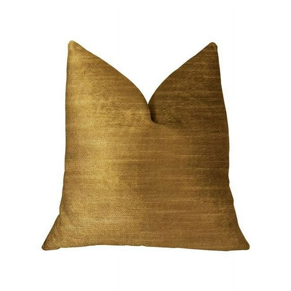 Plutus  Beverly Gold Luxury Throw Pillow - 20 x 26 in. Standard
