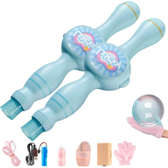 Machine à Bulles de Fumée Colorée, avec Effet de Fumée Élastique pour Fête, Design Léger (Bleu, 2 Pcs)
