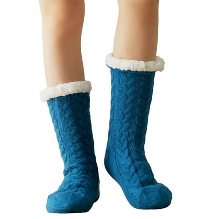 

maytalsoy 1 Pair Winter High Thigh Stockings JK Cosplay Over Knee Preppy Style Long Sock Hosiery Women Knee Socks for Daily Wear Blue