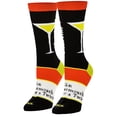 thumbnail image 4 of Cool Socks, Colorful Funny Novelty Prints, Cute Socks for Women, Martini Recipe, 4 of 6