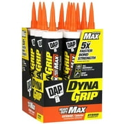 DYNAGRIP 7079827511 Heavy Duty Max 9 Oz Raw Building Material, White, 12 Pack