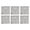 Black, variant on Artichoke Woven Paper Table Runner 14x72