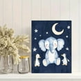 thumbnail image 2 of Cute Elephant and Penguins Watercolor Canvas Print， Suitable for Nursery Decor， Bedroom Decoration， Living Room Wall Art， Kids Room Decor， and Baby Shower Gift, 2 of 8