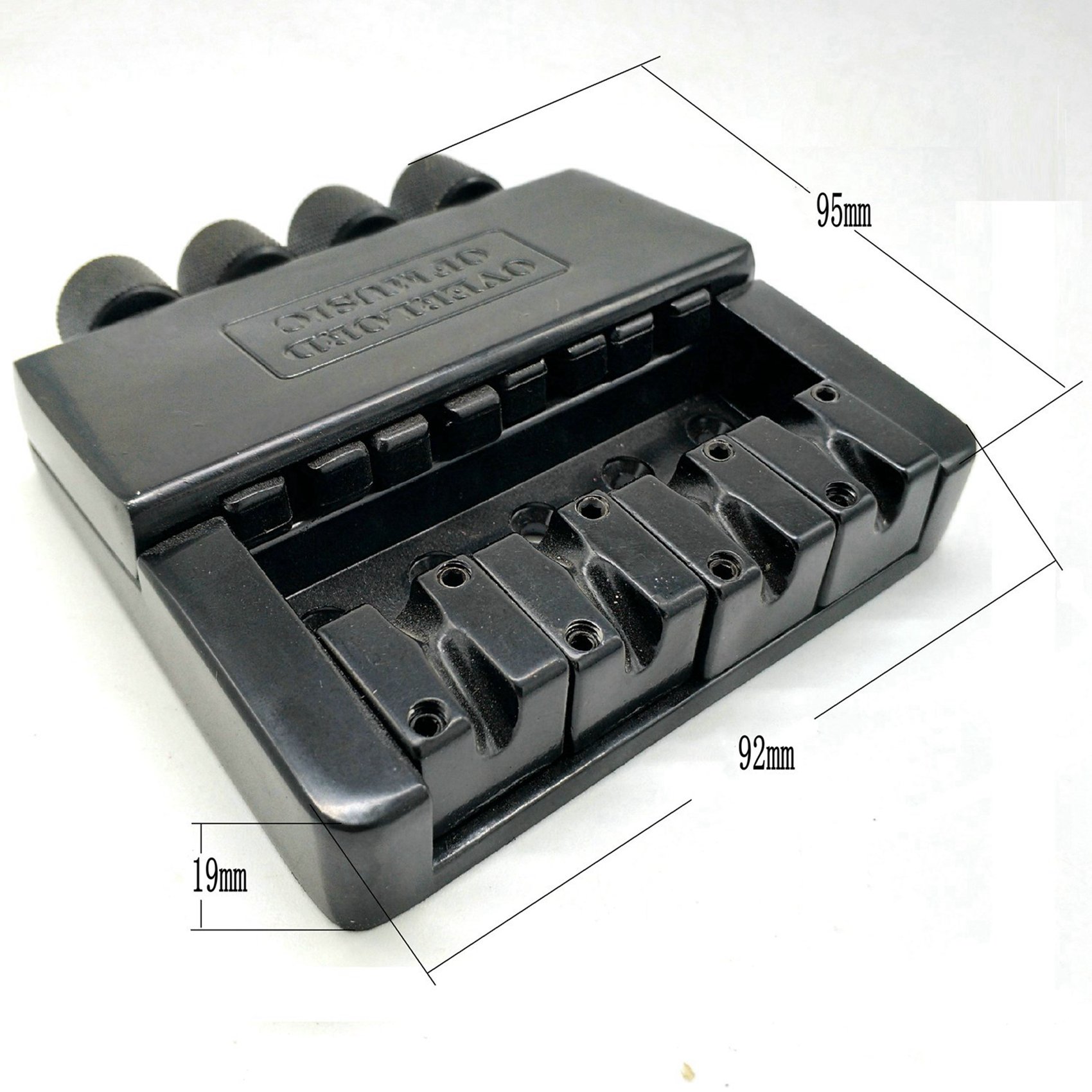 2 Set 4 String Headless Guitar Bridge System Electric Part for Replacement