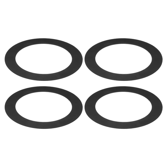 Anillos de Goof para Iluminación Empotrada de 6/8 Pulgadas, 4 Pcs Anillos de Recorte de Metal, Diámetro Exterior 8.66 pulgadas Diámetro Interior 6.29 pulgadas, Negro Mate