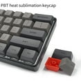 thumbnail image 4 of RisingPro 61 Key Compact Waterproof Mechanical Gaming Keyboard RGB LED Backlit Linear & Quiet Gray MX Dark Gray, 4 of 10