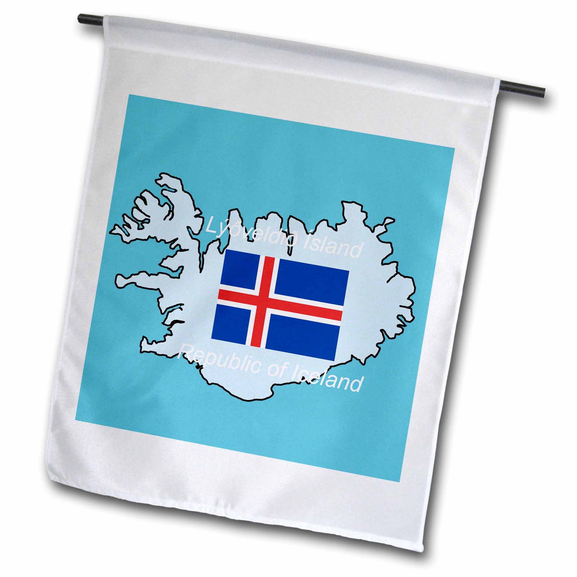 Iceland Waving Hand Flag 12 Pack Decoration Party Icelandic National Country 
