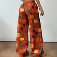 thumbnail image 5 of Trgacdwlo Halloween Pajama Pants Women Funny Pumpkin Print Fall Wide Leg Lounge Bottoms Funny Pumpkin Ghost Comfy Pajama Bottoms Women, 5 of 5