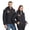 Thermal Jacket Black, variant on Thermal Jacket Heated Unisex Winter 8 Zone USB Smart Constant Temperature Electric Detachable Hood Long Sleeve Blue XS