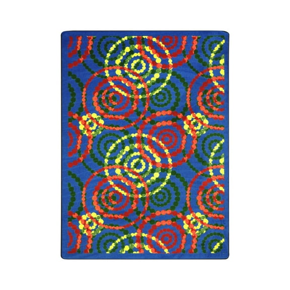 Dottie 7'8" x 10'9" Area Rug In Color Rainbow