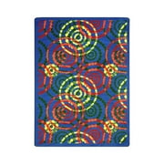 Dottie 7'8" x 10'9" Area Rug In Color Rainbow