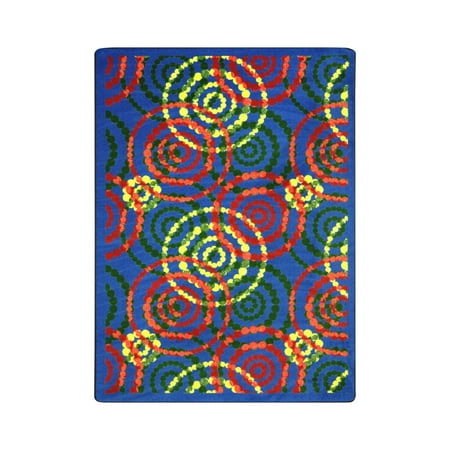 Dottie 7'8" x 10'9" Area Rug In Color Rainbow