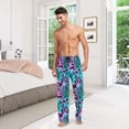 thumbnail image 7 of GZHJMY Bright Graffiti Men's Pajama Pants, Soft and Comfortable Lounge Sleep Bottoms with Pockets, Men's Sleepwear with Custom Print, Medium, 7 of 7