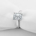 thumbnail image 5 of HeartsAndYou 1.5ct Radiant Cut Moissanite Engagement Ring for Women Solitaire Women 18k White Gold Over Silver, 5 of 8