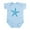 Sky Blue, variant on CafePress - Aqua Blue Starfish Infant Bodysuit - Baby Light Bodysuit, Size Newborn - 24 Months