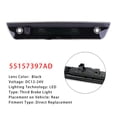thumbnail image 4 of LED Third 3rd Brake Light 55157397AD For Jeep Grand Cherokee 2005-2010 Black, 4 of 7