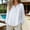 White, variant on Chuancc Linen Shirts for Women,Casual Loose Fit Blouses Cute Tops Casual Loose Roll Up Work Blouse Tops Long Sleeve Tunics for Women Long Sleeve Tops Boyfriend Dress Shirt Beige L