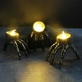 thumbnail image 6 of Xuniizn Skeleton Hand Halloween Flameless Candles, 2Pcs Spooky LED Candle with Black Skeleton Hand Battery Operated Candle for Table Centerpiece Halloween Decorations Indoor & Outdoor, 6 of 9