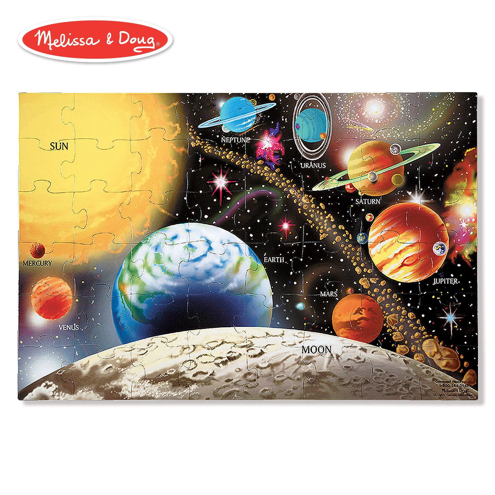 Melissa Amp Doug Solar System Floor Puzzle Floor Puzzles Easy Clean Surface 48 Pieces 36 L X 24 W Great Gift For Girls And Boys Best For 3 4 5 And 6 Year Olds Walmart Com