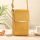 thumbnail image 3 of Bolsa bandolera de cuero PU multifunción para teléfono móvil para dama para el trabajo (Amarillo) Likrtyny Para Estrenar, 3 of 6