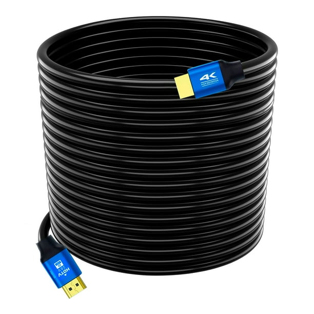 Cable HDMI 4K 2.0 De 20 Metros Compatible Con TV/Laptop/PC/HDTV De Alta Velocidad 18Gbps