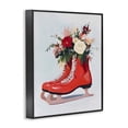 thumbnail image 2 of Stupell Industries French Country Floral Ice Skates Black Framed Giclee Art, 16 x 20, by The Prints Vibe, 2 of 8