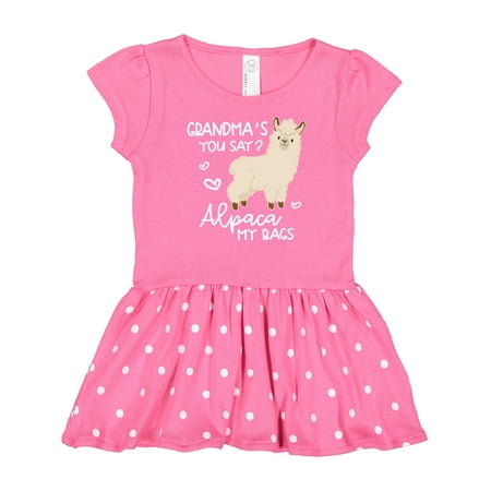 

Inktastic Grandma s You Say Alpaca My Bags Gift Baby Girl Dress