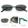 thumbnail image 3 of Gafas de Sol SOJOS SJ1187 Pequeñas Y2K Rectángulo Estrecho Verde/Gris, 3 of 5