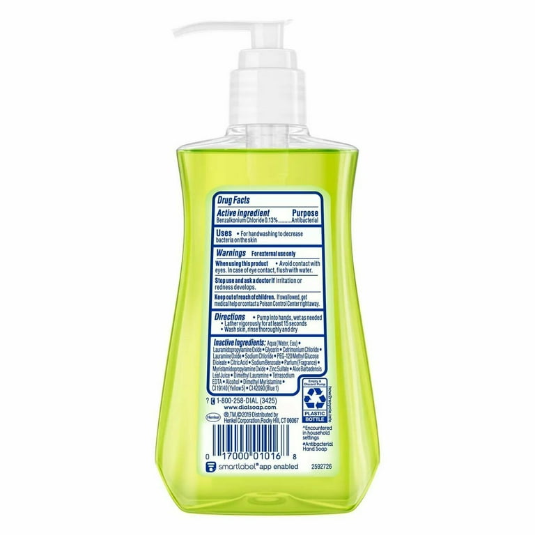 Jabón líquido antibacterial para manos Dial, de áloe, de 7.5 oz : Belleza y  Cuidado Personal 