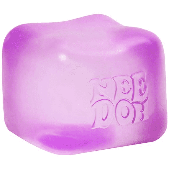 Nee doh Nice Cube, Satisfying Square Shaped Sensory Purple