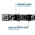 thumbnail image 5 of Buckle-Down Pet Collar, Dog Collar Metal Seatbelt Buckle, Zodiac Cancer Symbol Black White, 15 to 24 Inches 1.0 Inch Wide, 5 of 8