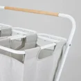 thumbnail image 3 of Multicolor Laundry Hamper with Wheels, 3 of 3