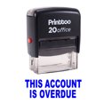 thumbnail image 2 of Printtoo Self Inking Rubber Stamp THIS ACCOUNT IS OVERDUE Office Stationary Stamp-Blue, 2 of 2
