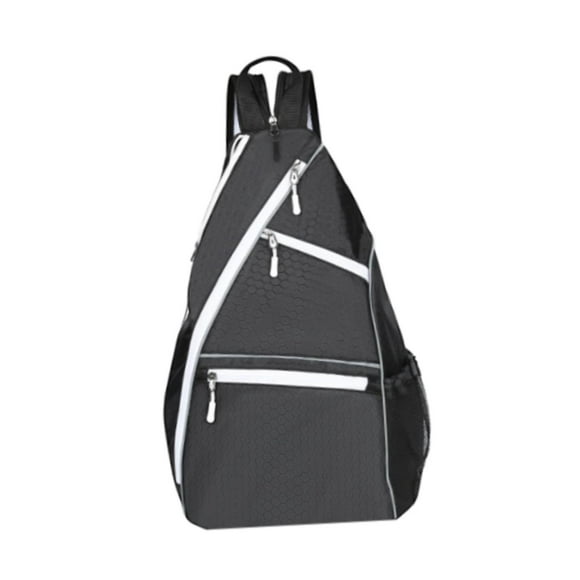 pitrice Sac à Dos de Pickleball pour Débutants avec Fermeture Éclair, Sac Bandoulière, Sac Sling, Sac de Pickleball Noir 47x19x31,8 cm