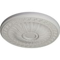 thumbnail image 3 of Ekena Millwork 20"OD x 1 3/8"P Randee Ceiling Medallion (Fits Canopies up to 3 7/8"), Hand-Painted Ultra Pure White, 3 of 6
