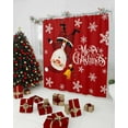 thumbnail image 2 of Red Merry Christmas Shower Curtain, Funny Hanging Santa Shower Curtains Set with Hooks, Snow Winter Holiday Waterproof Fabric Bathroom Curtains Decor Home Accessories,Stall 36 X 72 Inch, 2 of 6
