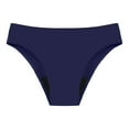thumbnail image 4 of Sopiago Bikini Bottoms for Women Menstrual Leakproof Swim Bottoms UPF 51+ Waterproof Brief Light Flow Bathing Suit Bottom for Women Girls Teens Dark Blue,XL, 4 of 4