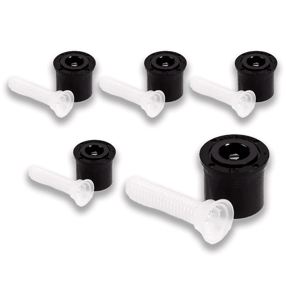 (5) Rain Bird 15F MPR Spray Nozzle 15' Full Circle (360°) Fixed Pattern Adjustable