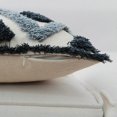 thumbnail image 4 of Tufted Boho Throw Pillow Cover Morocco Decorative Geometric Stripes Cushion for Case Farmhouse Pillowcase for Couch Sofa 45*45CM wave gray stripes, 4 of 4