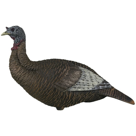Flextone Hunting Lightweight Ultra Realistic Lifelike Outdoor One Piece Thunder Chicken Upright Hen Turkey Decoy