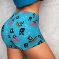 thumbnail image 4 of Sikiie pirate Octopus Print Workout Shorts Women Scrunch Butt Gym Shorts Seamless High Waist Tummy Control Yoga Biker Athletic Shorts-Medium, 4 of 8
