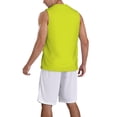 thumbnail image 2 of Naloa Yellow Basketball Jersey Reversible Men's Mesh Athletic Sports Shirts Training Practice S-4XL3X-Large, 2 of 6