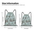 thumbnail image 2 of JUNZAN Pirate Adventure Map Print Adult Drawstring Backpack, Sackpack Sports Bag for Women & Men Yoga Gym Sack for Wet Swimming,Gym & Workout Gear-Small, 2 of 6