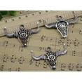 thumbnail image 2 of U8MO 2/10/50X Retro Jewelry Making DIY Big Cow Skull Alloy Charms Pendant 49x34mm-50pcs, 2 of 5