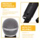 thumbnail image 5 of 1pc Simulated Micrófono Plastic Simuled Mic Fake Fake Toughthing (Negro), 5 of 6